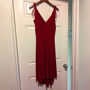 Sexy V-neck Red Dress